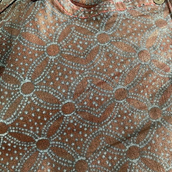 Citizens of Humanity Coated Geometric in Lhasa Red Racer Skinny Jeans 28 - Picture 9 of 9